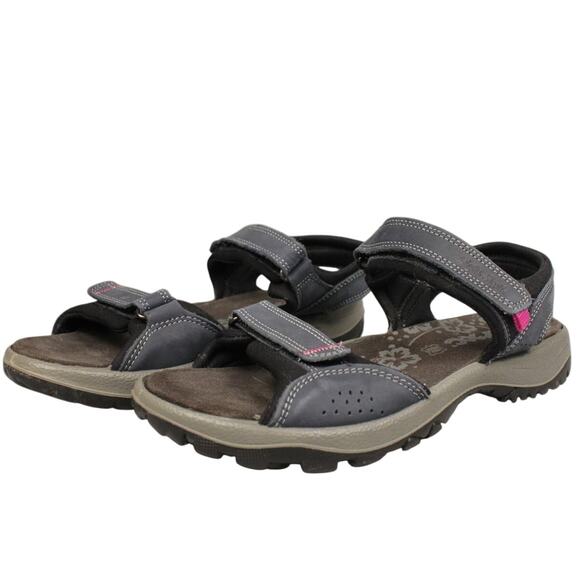 IMAC Vera Pelle Light Style Lake Navy Open Toe Comfort Sandal EU 39 - Picture 1 of 14